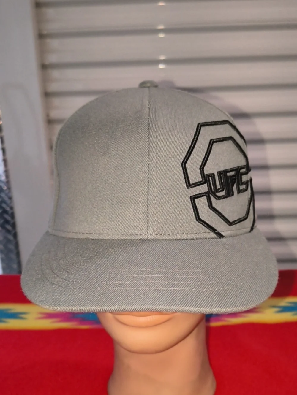 UFC Octagon Embroidered Logo Fitted Hat Cap 7 1/4- 7 5/8 UFC Men main image 2